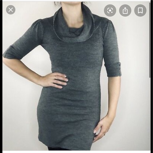 Takeout Dresses & Skirts - Black cowl-neck sweater dress